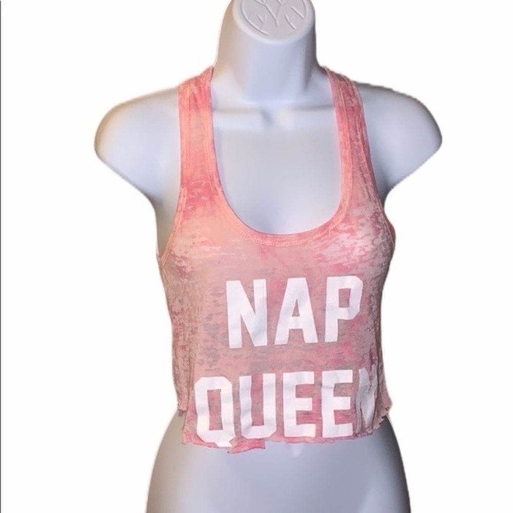 Custom tye dye nap queen crop top size S